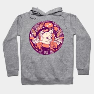 Peach Circle of the Chihuahua Hoodie